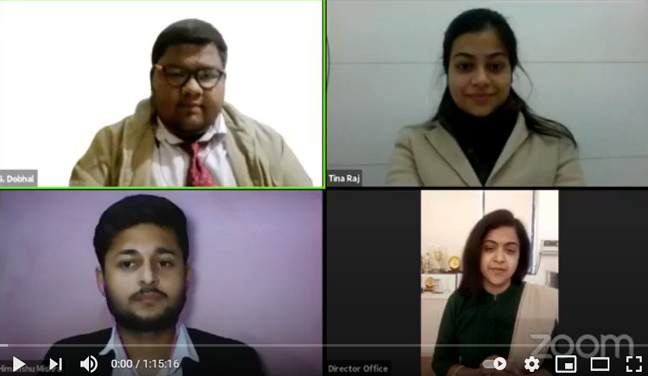 Mr. Durgesh Singh, Writer GULLAK 2 live for the Webinar Organised by KCC Institutes Greater Noida
