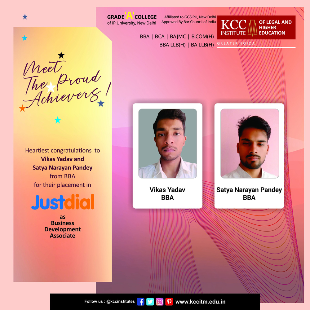 Congratulations, Vikash Yadav and Satya Narayan Pandey!