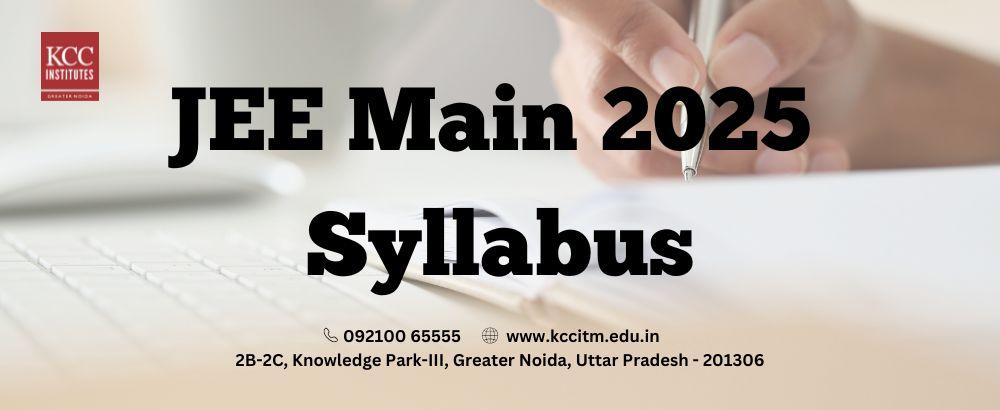 JEE Main Syllabus