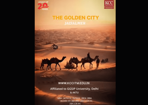 Discovering Rajasthan | KCC Institute Students Explore Jaisalmer's Heritage