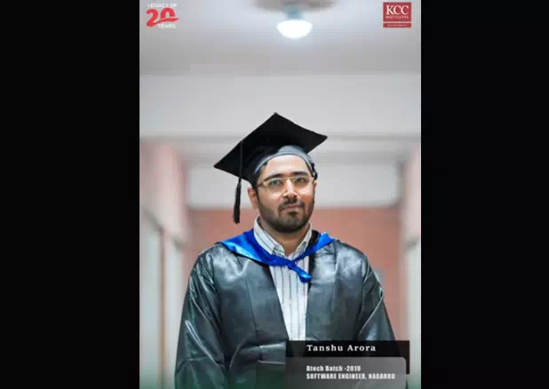 Tanshu at KCC Institute | Engineer @ Nagarro | Convocation 2024