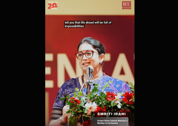 Smriti Irani's Inspiring Message to Students | Embrace the Impossible